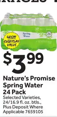 Stop&Shop Nature's Promise Spring Water offer