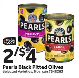 Stop&Shop Pearls Black Pitted Olives offer