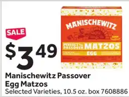 Stop&Shop Manischewitz Passover Egg Matzos offer