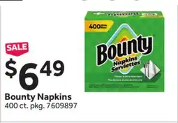 Stop&Shop Bounty Napkins offer
