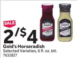 Stop&Shop Gold's Horseradish offer