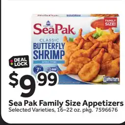 Stop&Shop Sea Pak Family Size Appetizers offer