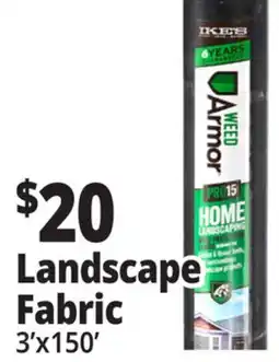 Ocean State Job Lot Ike's Home Landscaping Weed Prevention Fabric 3' x 150' offer