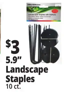 Ocean State Job Lot Tiller & Rowe Landscape Staples with Buttons 10 Count offer