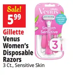 Ocean State Job Lot Gillette Venus Women's Disposable Razors offer