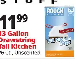 Ocean State Job Lot 13 Gallon Drawstring Tall Kitchen offer