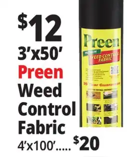 Ocean State Job Lot 3'x50' Preen Weed Control Fabric offer