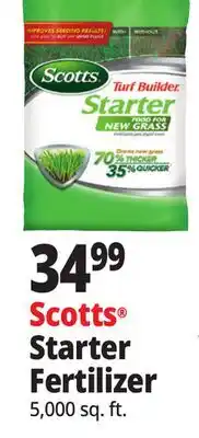 Ocean State Job Lot Scotts Turf Builder Starter Food for New Grass 5 000 sq ft offer