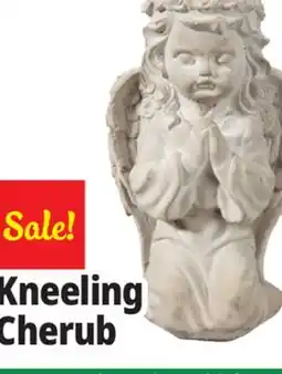 Ocean State Job Lot Praying Cherubim Girl Cement Statue Gray offer