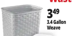 Ocean State Job Lot Sterlite 3.4 Gal. Weave Wastebasket offer