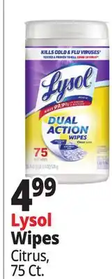 Ocean State Job Lot Lysol Wipes Citrus offer