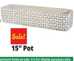 Ocean State Job Lot Oval Cement Pot 15 offer