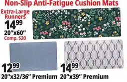 Ocean State Job Lot Non-Slip Anti-Fatigue Cushion Mats offer