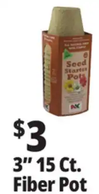 Ocean State Job Lot NK Lawn & Garden All Natural Fiber 3 Round Seed Starter Pots 15 Pots offer