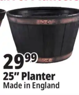 Ocean State Job Lot Whiskey Barrel Resin Planter 24.6 offer