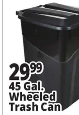 Ocean State Job Lot 45 Gallon Wheeled Trash Can offer