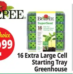 Ocean State Job Lot Burpee SuperSeed Pop-Out Reusable Seed Starting Tray 16XL-Cell offer
