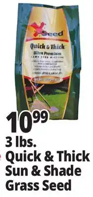 Ocean State Job Lot 3 lbs. Quick & Thick Sun & Shade Grass Seed offer