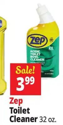 Ocean State Job Lot ZEP Acidic Toilet Bowl Cleaner 32 oz offer