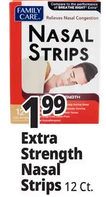 Ocean State Job Lot Family Care Extra Strength Nasal Strips 12 Count offer