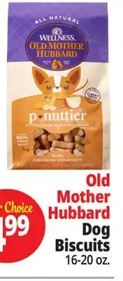Ocean State Job Lot Old Mother Hubbard p-nuttier Mini Dog Biscuits 20 oz offer