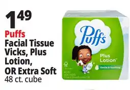 Ocean State Job Lot Puffs Ultra Soft Facial Tissues 48 Count offer