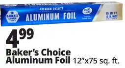 Ocean State Job Lot Baker's Choice Premium Quality Aluminum Foil 75 sq ft offer