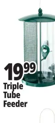 Ocean State Job Lot Three Tube Bird Feeder Green offer