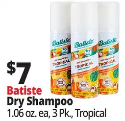 Ocean State Job Lot Batiste Dry Shampoo offer