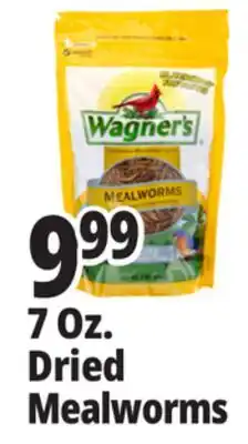 Ocean State Job Lot Wagner's Bird Meal Worms 7oz offer