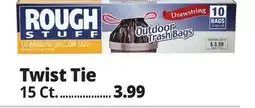 Ocean State Job Lot Rough Stuff 33 Gal Outdoor Trash Bags 15 Count offer