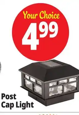 Ocean State Job Lot Solar LED Post Cap Light 5.25 offer