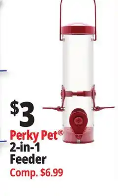 Ocean State Job Lot Perky Pet 2-in-1 Feeder offer