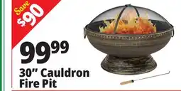 Ocean State Job Lot 30 Cauldron Fire Pit offer