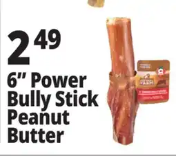 Ocean State Job Lot 6 Power Bully Stick Peanut Butter offer
