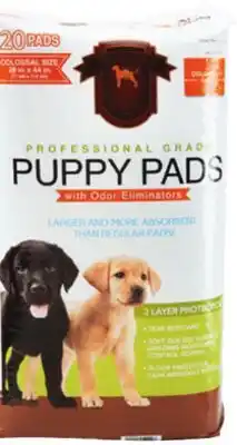 Ocean State Job Lot Huntington Pet Products Professional Grade Colossal 28x44 Puppy Pads with Odor Eliminators 20 Count offer