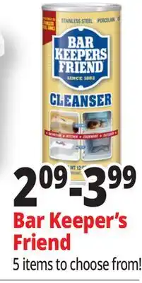 Ocean State Job Lot Bar Keepers Friend Powder Cleanser 12 oz offer
