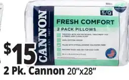 Ocean State Job Lot Cannon Fresh Comfort Bed Pillows offer
