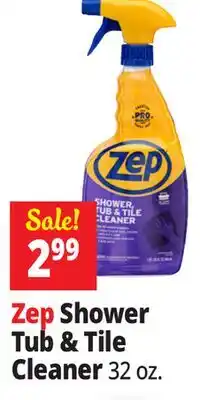 Ocean State Job Lot ZEP Shower Tub & Tile Cleaner 32 oz offer