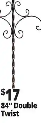 Ocean State Job Lot Wrought Iron Decorative Double Shepherd's Hook 84 offer