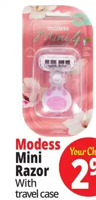 Ocean State Job Lot Modess Mini Razor offer