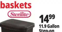 Ocean State Job Lot Sterilite Step-On Black Wastebasket 11.9 Gal offer