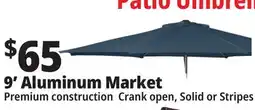 Ocean State Job Lot 9' Aluminum Market Umbrella with Tilt offer