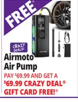 Ocean State Job Lot Airmoto Tire Inflator Portable Air Compressor Black offer