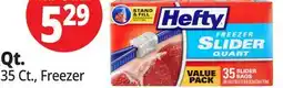 Ocean State Job Lot Hefty Storage Quart Slider Bags 40 Count offer