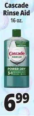 Ocean State Job Lot Cascade Rinse Aid 16 oz offer