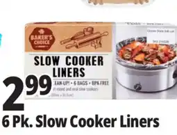 Ocean State Job Lot Baker's Choice Slow Cooker Liners 6 Count offer