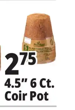 Ocean State Job Lot PlantBest Plantable 4.5 Coconut Coir Pots 6 Count offer