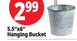 Ocean State Job Lot 5.5x6 Hanging Bucket offer