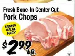 Western Beef Fresh Bone-In Center Cut Pork Chops offer
